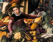 菜摊市场的女人 - 彼得·艾尔特森